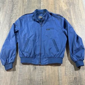 Vintage Members Only Men’s Iconic Bomber Jacket Blue Full Zip Size 42 US Size L
